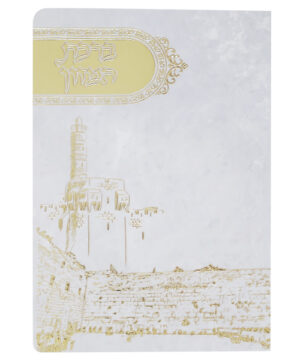 ברכת המזון מגדל דוד ע"מ לבן-זהב 12*17