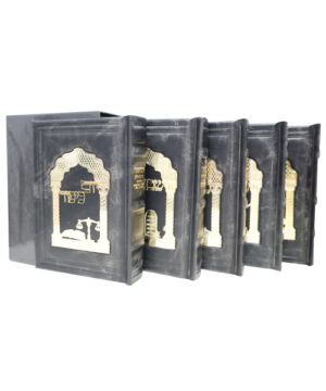 סט מחזורים עור אמיתי כוונת שחור 17*12